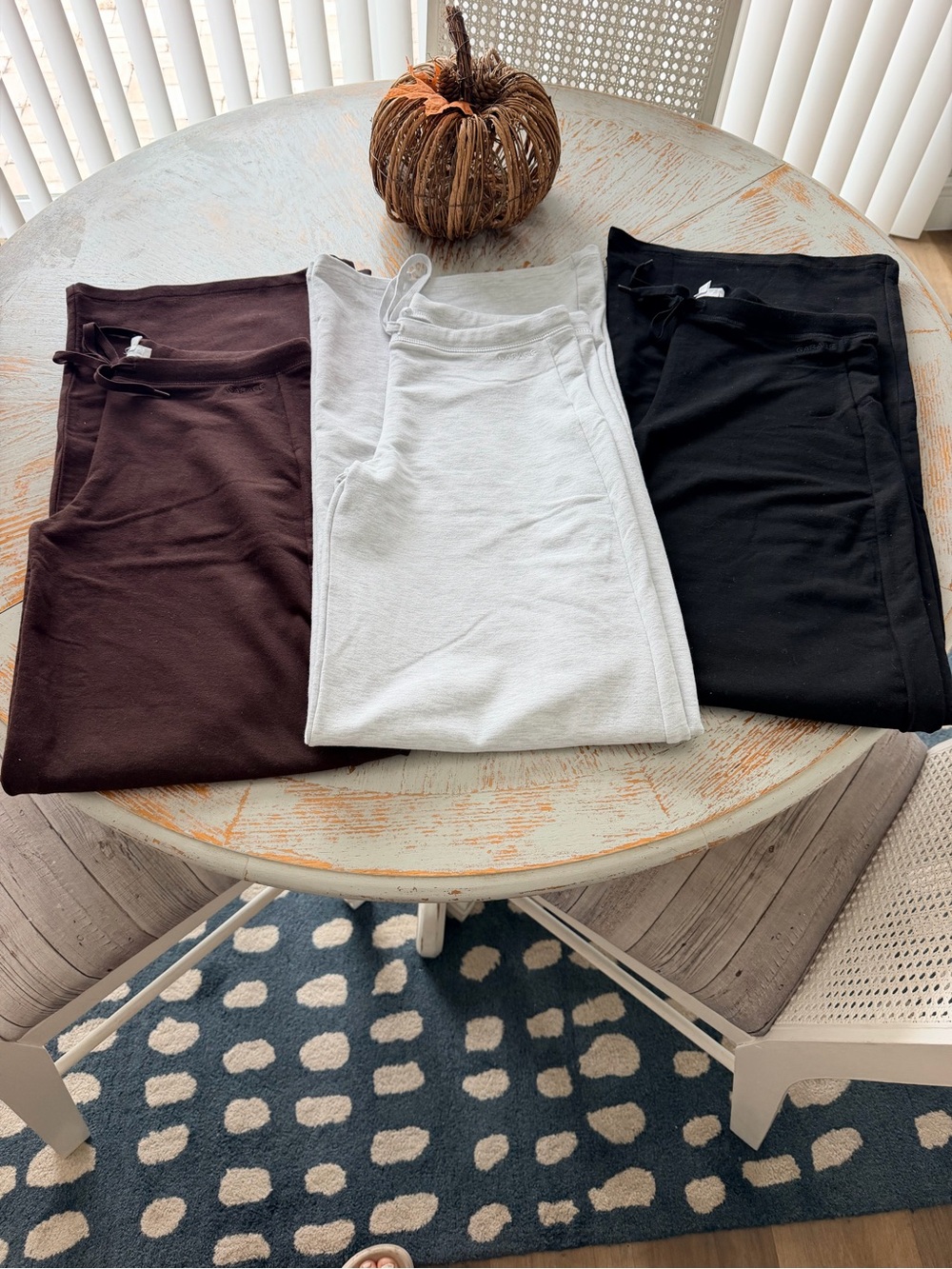 Garage Trio Wide Leg Pants in Black, White, and Brown  never worn ! w/out tag